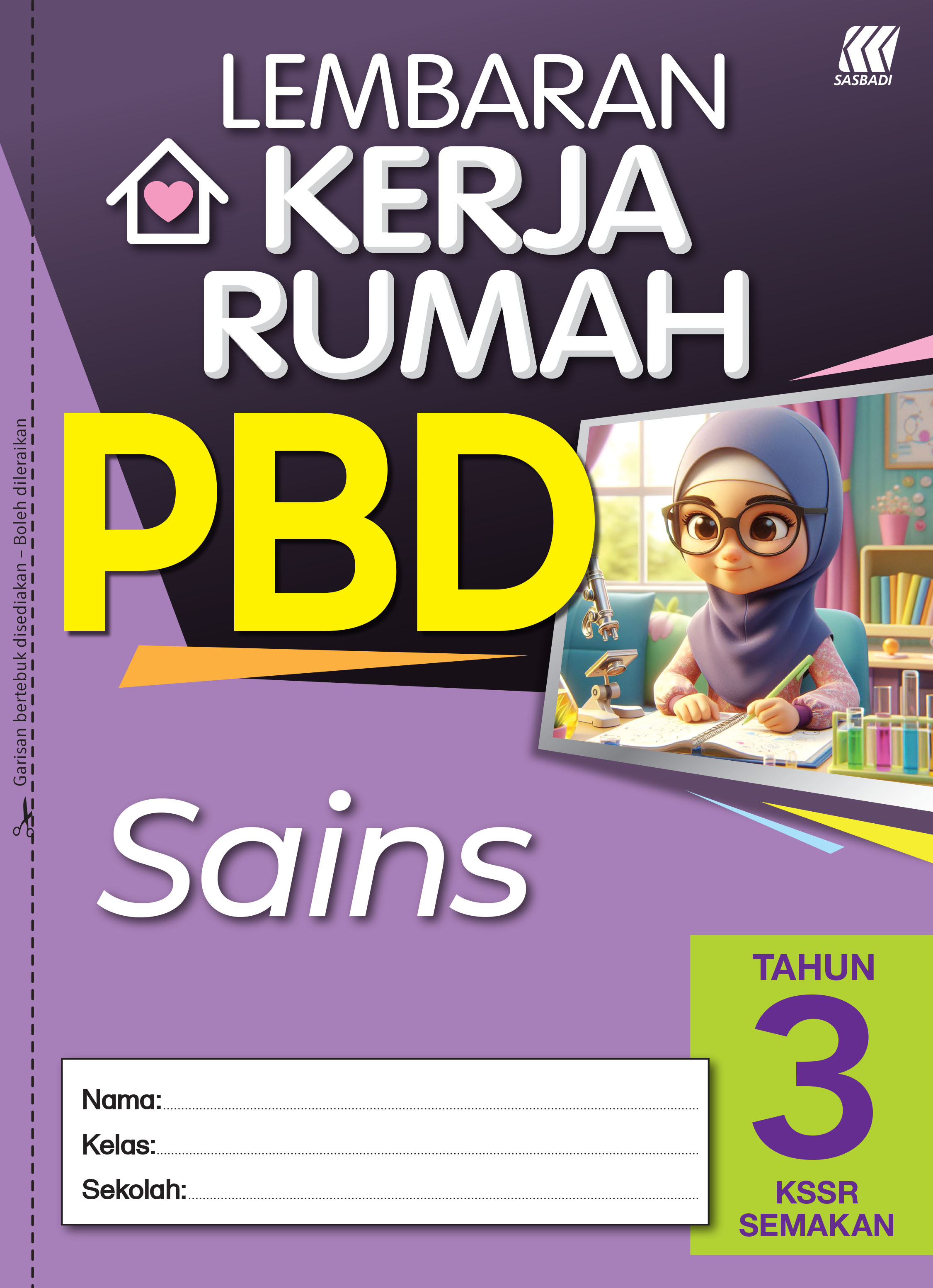 Lembaran Kerja Rumah PBD KSSR Sains Tahun 3 Cover